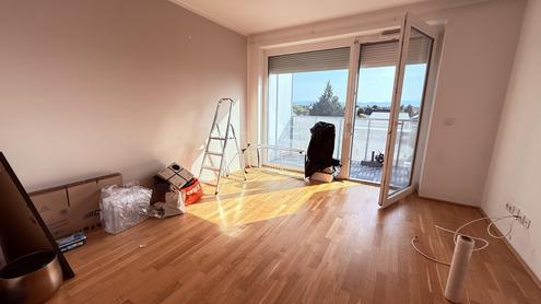 Top-moderne 3-Zimmer-Neubauwohnung mit MEGA-S�D-BALKON (7m�) nahe Akademiepark