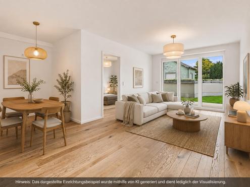 "Provisionsfrei f�r den K�ufer - 2 Zimmer Gartenwohnung"											"