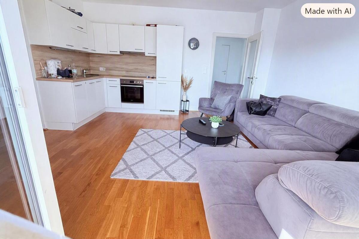 Wohnzimmer - Blick zur K�che