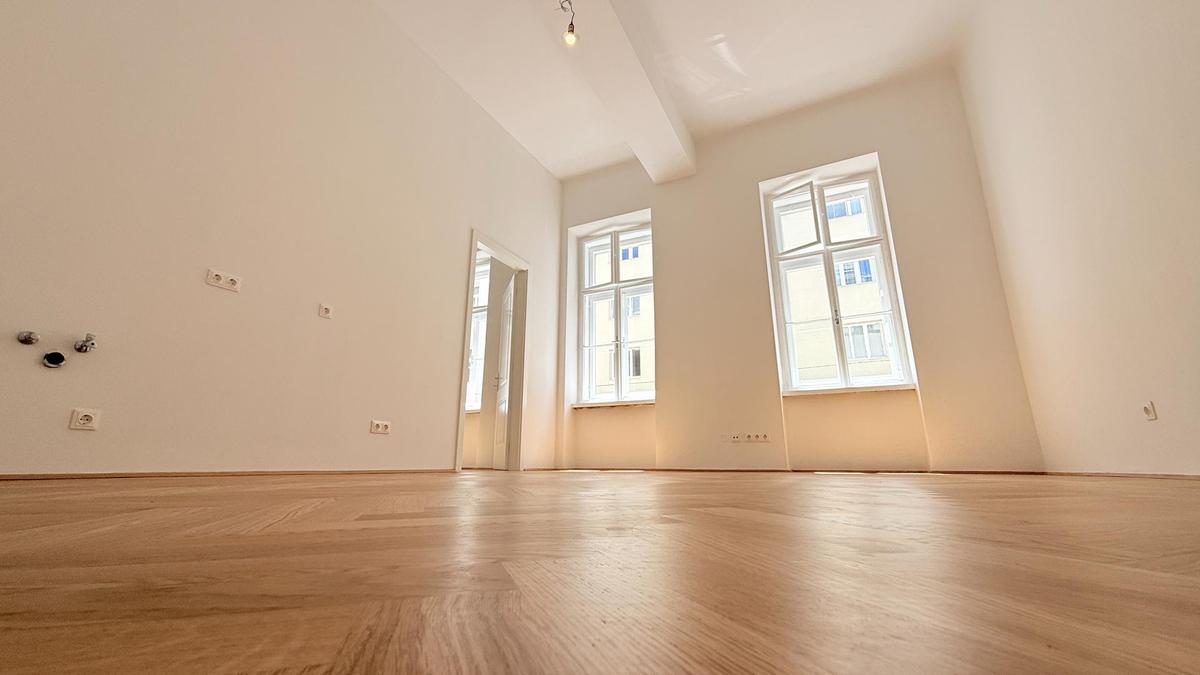 Wohnraum mit K�chenanschl�ssen