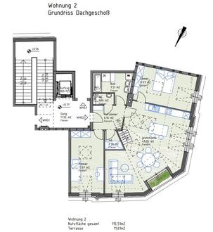 MODERNE, SCHL�SSELFERTIGE 115 m� DACHGESCHOSS-WOHNUNG MIT EXZELLENTER ANBINDUNG IM TRADITIONSKURORT BAD V�SLAU