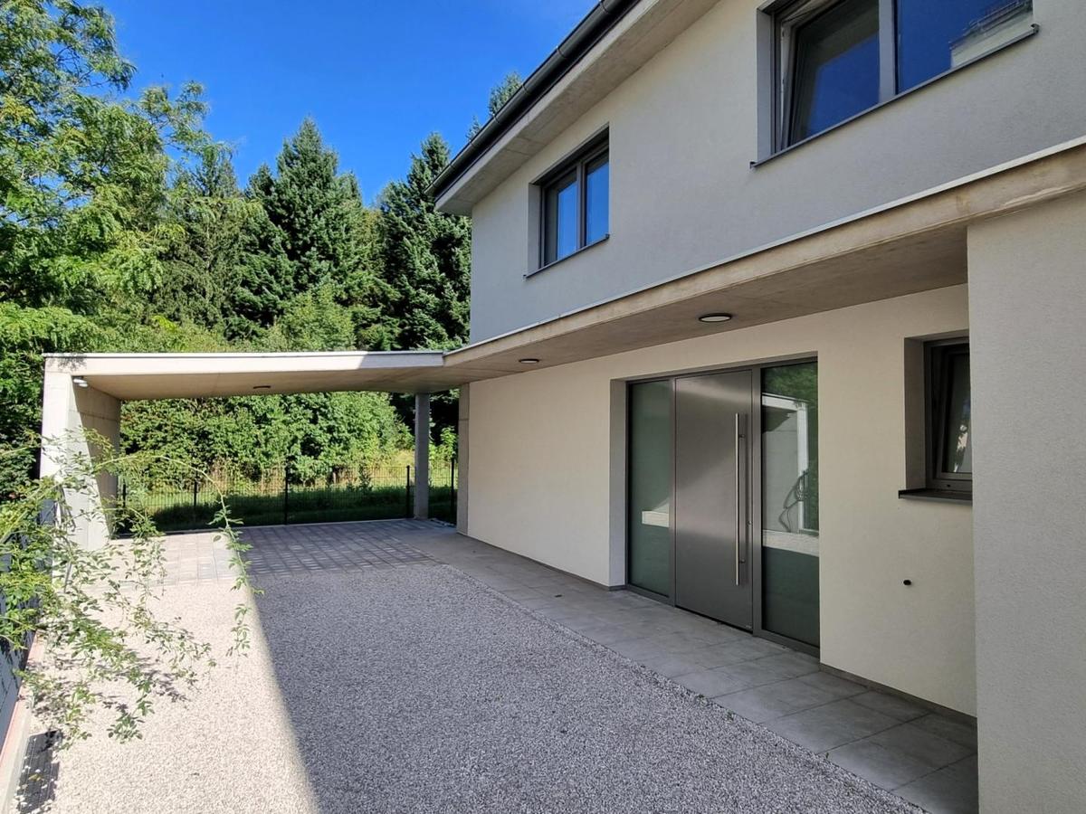 Eingangsbereich mit Carport Haus A