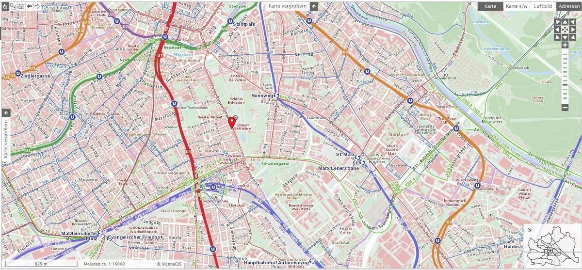 Lageplan und �ffis