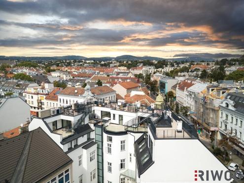 Großzügige 4-Zimmer Dachgeschoßwohnung mit herausragendem Grünblick, zwei Terrassen und Aussichtsturm - Ferrogasse - Top23