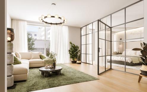 Stilvolle 2-Zimmer Neubauwohnung im Industrial Design mit Balkon - QUARTIER NEUE MITTE