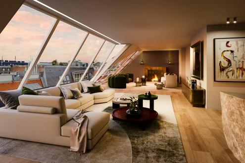 Extravagant penthouse with breathtaking view - close to Viennas historic center