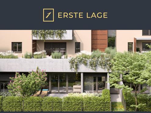 ERSTE LAGE: Jedes Fenster in den eigenen Garten! 3- Zimmerwohnung mit schner Terrasse und Eigengarten