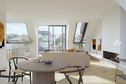 ART NOUVEAU HOUSE: Stilvolles Maisonette Apartment inmitten der Dcher Wiens