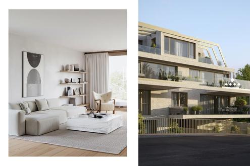 Modern Apartment: Smart geplanter Erstbezug mit grozgigen Balkonen