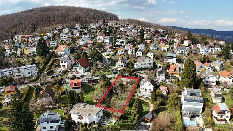 Luftperspektive auf das Grundst�ck