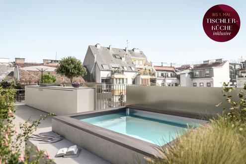 The Penthouse: Maisonette Familienapartment mit Dachterrasse!