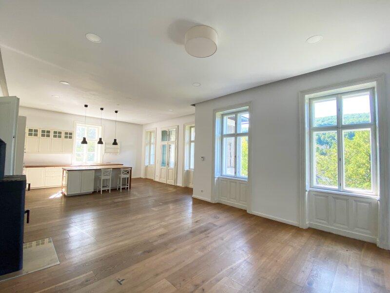 Wohnzimmer mit offener Kche