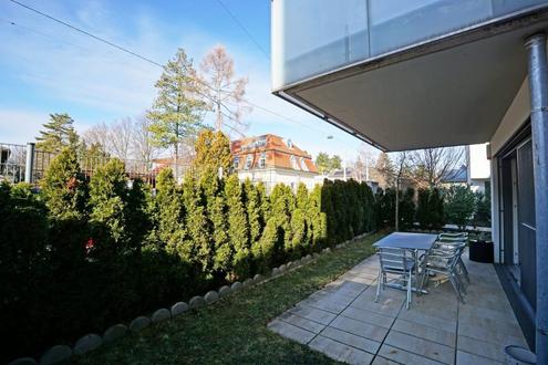 Barrierefreie 2-Zimmer-Gartenwohnung in Niedrigenergiehaus nahe der Liesing