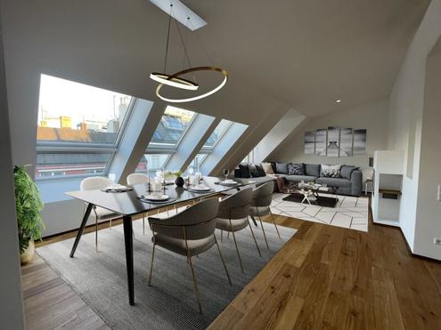 Penthouse in Bestlage: Luxurises Wohnen auf 134m mit 2 Terrassen, Garage & Kche inklusive!