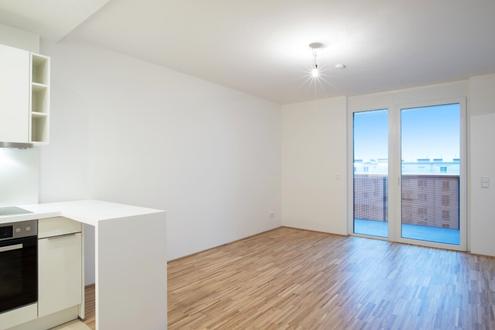 2-Zimmer-Wohnung in Top-Lage mit Balkon und Ausblick, Fubodenheizung und - Khlung!