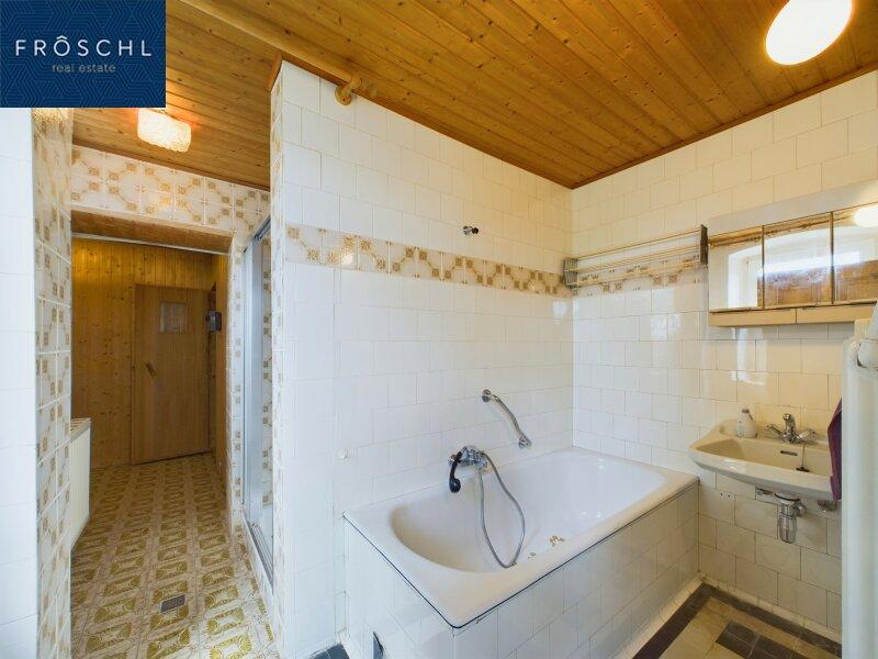 Badezimmer Gartenebene