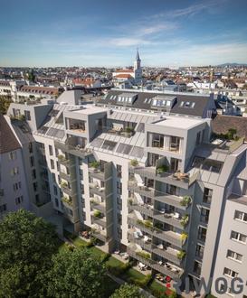 PROVISIONSFREI | Erstbezug |  2-Zimmer Neubau mit ca. 7 m Balkon/Terrasse | Fernwrme | TG-Stellplatz optional | Nachhaltiges Wohnbauprojekt