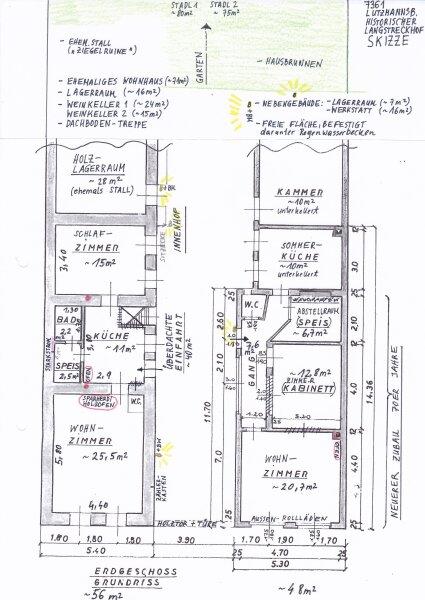 Grundriss Skizze