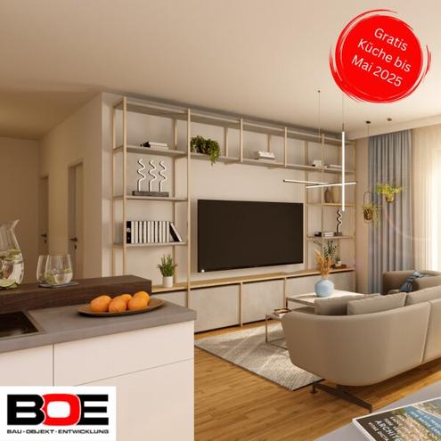 Gestalten Sie Ihr Zuhause nach Ihren Wünschen - Gut geschnittene 2-Zimmer-Wohnung mit Loggia - Wohnungen ab 6300 EUR / m² !