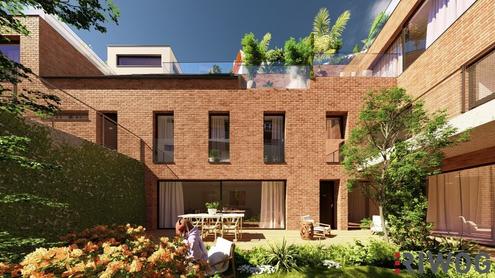 GROHGASSE 10 | südseitige 3-Zimmer Gartenwohnung in historischem Townhouse | komplett innenhofseitig | Fernwärme und Bodenkühlung