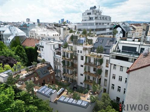 GROHGASSE 10 | hochwertig ausgestattete 5-Zimmer Dachgeschoßwohnung mit hofseitigem Balkon | Fernwärme | Klimaanlage plus Bodenkühlung