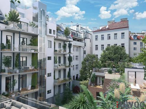 GROHGASSE 10 | großzügig geplante 4-Zimmer Altbauwohnung mit Innenhofbalkon | Fernwärme plus Fußbodenkühlung