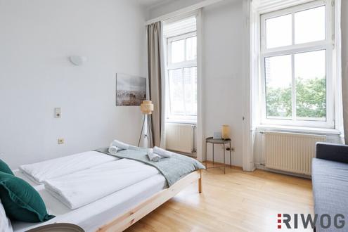 KURZZEITVERMIETUNG / AIRBNB ERLAUBT II KOMPLETT MÖBLIERT II ca. 5m² BALKON  II SOFORT NUTZBAR II NÄHE U6/AKH/VOLKSOPER/WUK