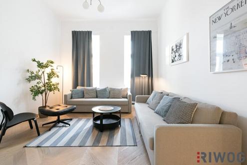 II MODERNE 2 ZIMMER ALTBAUWOHNUNG MIT 25m² TERRASSE II KOMPLETT MÖBLIERT II EINBAUKÜCHE II NÄHE U6 NÄHE U6/AKH/VOLKSOPER/WUKII AIRBNB