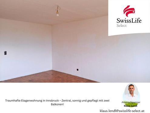 Traumhafte Etagenwohnung in Innsbruck - Zentral, sonnig und gepflegt mit zwei Balkonen!