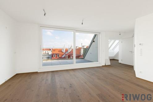 JETZT PROVISIONSFREI | ERSTBEZUG MIT FERNBLICK | Dachgeschoss mit ca. 12 m² INNENHOF-TERRASSE | TG-Stellplatz optional | Nachhaltiges Wohnbauprojekt