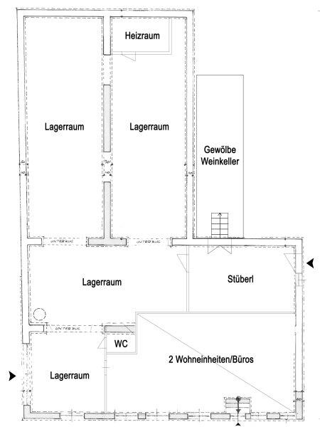 Grundriss Skizze Lagerhalle