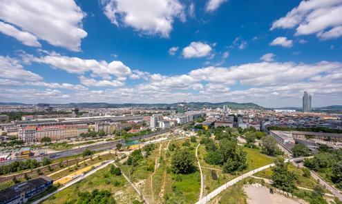 Familienwohntraum mit Panoramablick mitten in Wien - Nordbahnviertel (T191)