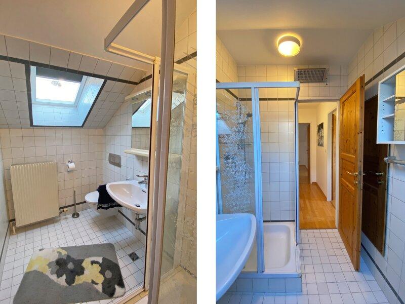 Duschbad mit WC im Dachgescho