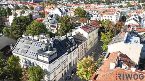 Dachgeschosswohnung mit ruhiger Innenhofterrasse nahe dem Sternwartepark | Luftwärmepumpe | Klimaanlage