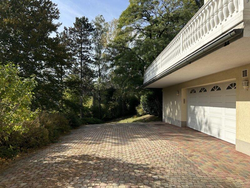 Garage und Zufahrt zur Strae