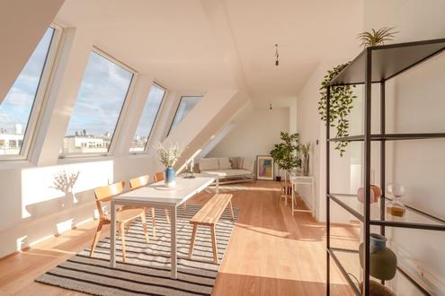 ++FonteFlats++ Außergewöhnlicher 4-Zimmer Dachgeschoss-ERSTBEZUG mit großartiger Dachterrasse