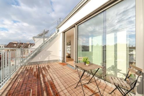 ++FonteFlats++ Fantastischer 4-Zimmer Dachgeschoss-ERSTBEZUG mit großartiger Dachterrasse