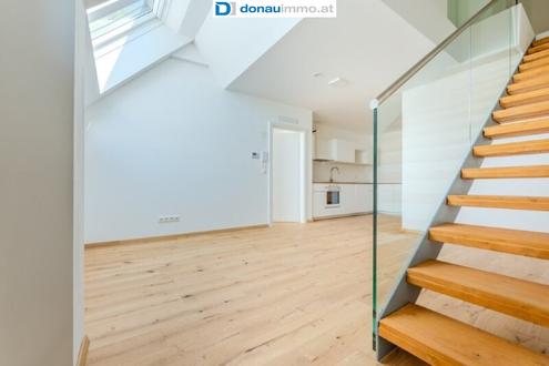 FÜR ANLEGER: 2-Zimmer-Dachgeschoßmaisonette in ruhiger Top Lage mit West-Balkon und Lift - zentrumsnah DG Top 7