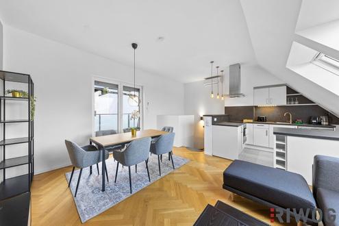 Stylische DG-WOHNUNG mit über 50m² TERRASSENFLÄCHE | RUHELAGE | Ca. 2 Min. zur U4 SCHÖNBRUNN | Ca. 15 Min. in den 1. Bezirk