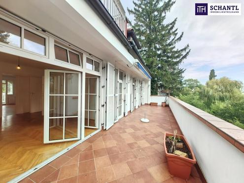 Großzügige Villenmaisonette  beim Pötzleinsdorfer Schlosspark ++ Terrasse mit Garten- und Stadtblick + Garagenplatz