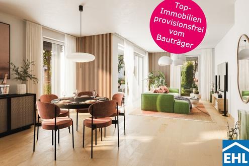 Eine harmonische Verbindung mit der grnen Umgebung im BELLA VITA: Erwerb direkt vom Bautrger!