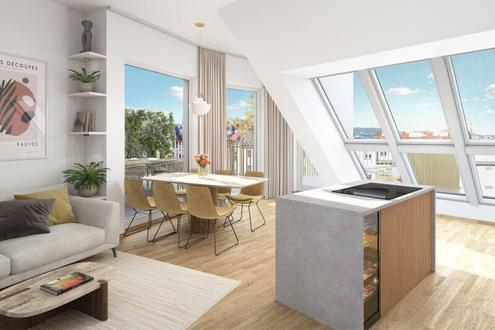 Licht. Freiheit. Rückzug. - 3 Meter Raumhöhe & private Dachterrasse nahe Yppenplatz - Wohnen, das inspiriert