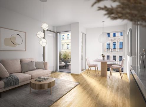 Nachhaltiges Wohnen beim Yppenplatz - Moderne 2-Zimmer-Wohnung mit Loggia