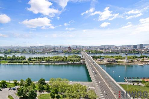 **DANUBEFLATS mit XXL Freifläche Richtung Innenstadt** 2 oder 3 Zimmer möglich