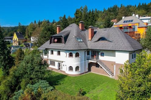 Juwel am Kreuzbergl: Villa St. Martin mit freiem Blick auf die Koschuta und Karawanken ber Klagenfurt.