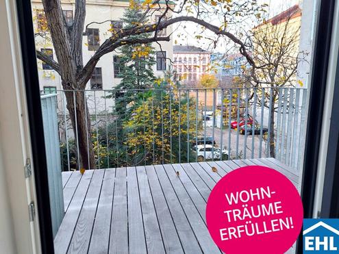 Entspannte Wohnatmosphäre: Wohnung mit Balkon zum Innenhof