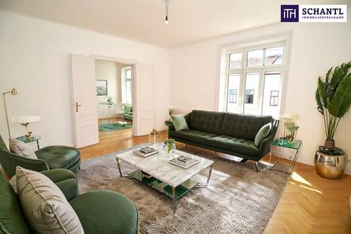 Lichtdurchflutete Altbau-Eckwohnung: Klassischer Charme trifft auf moderne Eleganz! 1050 Wien zum Verlieben!