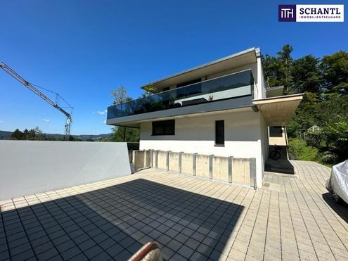 TOP EXKLUSIVE HAUSETAGE MIT SONNEN und AUSSICHTSLAGE!  RUHEOASE + EINZIGARTIGE SÜD-WEST-TERASSE! 2 TIEFGARAGENPLÄTZE +  360° VIDEO-RUNDGANG!! EINMALIGE CHANCE!