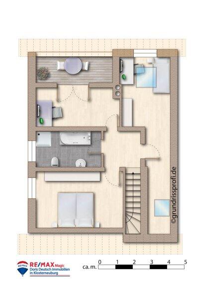 Grundriss DG mbliert