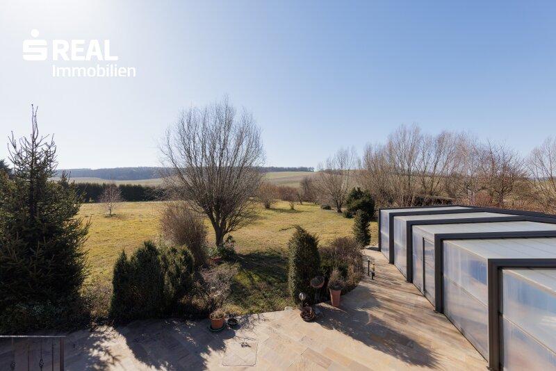 Terrassenaussicht zum Garten